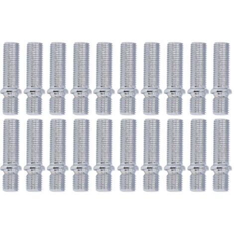 20 pièces goujon de Conversion de roue 50mm longueur 33mm tige vis de roue adaptateur remplacement pour mercedes-benz M12x1.25 à M12x1.5 (1/5)