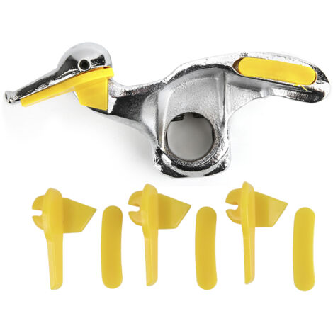 Support de changeur de pneu de voiture en acier inoxydable, accessoires de tête de canard démontables avec coussinets de protection 30mm/1,2 pouces (1/5)