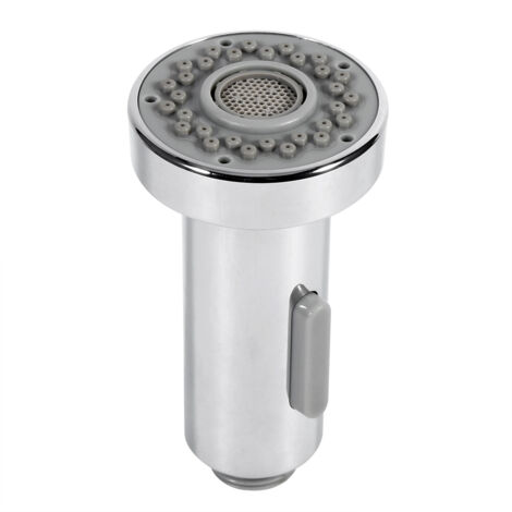 Pommeau de douche à pulvérisation, finition chromée, remplacement double mode, robinet de cuisine domestique, Durable