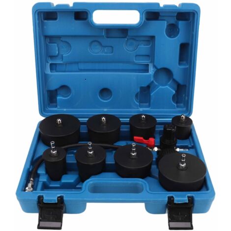 Testeur de fuite du système Turbo, turbocompresseur, Kit de Test de fuite de pression d'air avec testeur de manomètre, 9 pièces (1/5)