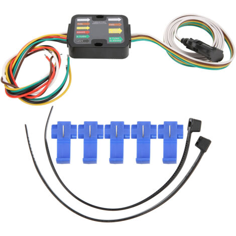 Convertisseur de cblage de remorque alimenté par 3 à 2 fils, convertisseur de feu arrière de remorque avec cblage de 60 pouces, Compatible LED (1/5)