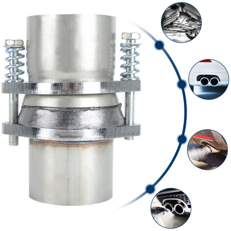 Connecteur de Tube de silencieux d'échappement menuisier manchon de serrage double 2in/51mm accessoire Automobile