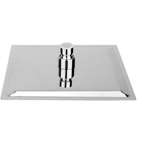 1pcs plafond monté 8 " pommeau de douche à effet pluie en acier inoxydable chrome pommeau de douche de salle de bain (1/5)