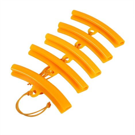 5x voiture changeur de pneu garde jante protecteur pneu roue changement bord économiseur outil orange (1/5)