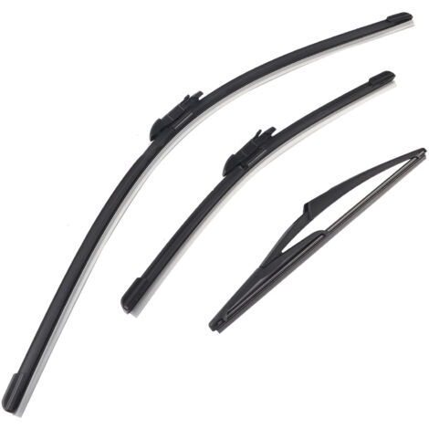 Lame d'essuie-glace de pare-brise avant arrière de voiture 24/16/12 pouces pour Vauxhall Corsa D 20062014