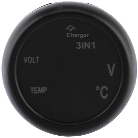 Double affichage numérique LED Voltmètre Thermomètre Allume-cigare USB Chargeur de voiture (Bleu, Rouge) (1/5)