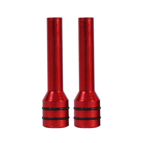 2 pièces voiture camion aluminium intérieur porte serrure bouton broches couverture rouge (1/5)