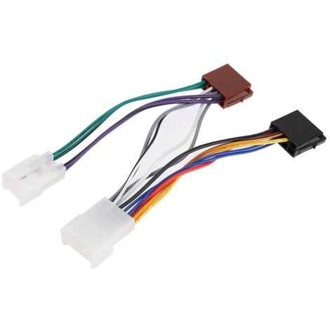 Ligne de connexion de connecteur de ligne Audio de voiture faisceau de cblage ISO intérieur adapté pour Toyota (1/5)