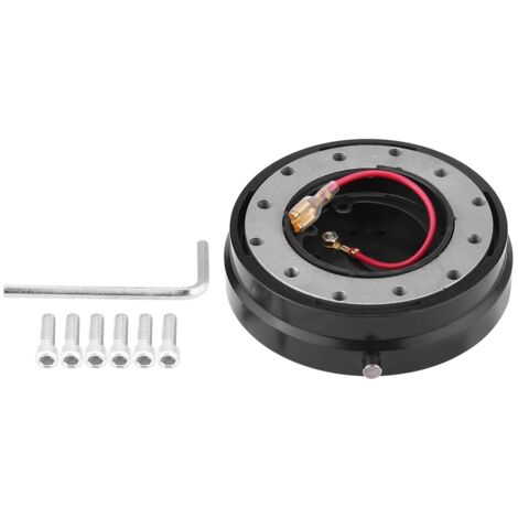 Adaptateur de moyeu à dégagement rapide pour volant universel, Kit Boss pour voiture de course, noir (1/5)