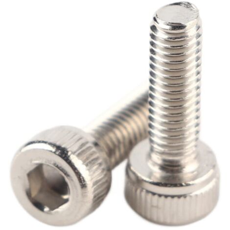 100pcs Vis Boulon Hexagonale à Tête Cylindrique en Acier inoxydable 304, M3 x 6/8/10/12/14/16/18/20/22/25 / 30mm(M310) (1/5)