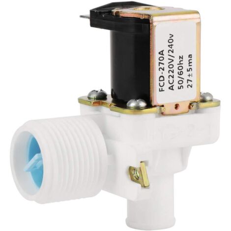 Vanne Electromagnétique Electrique de Valve d'Arrivée d'Eau de FCD-270A pour la Machine à Laver CA 220V / 240V BSPP 3/4"50Hz / 60Hz (1/5)