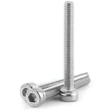 100pcs Vis Boulon Hexagonale à Tête Cylindrique en Acier Inoxydable 304, M3 x 6/8/10/12/14/16/18/20/22/25 / 30mm(M325) (1/5)
