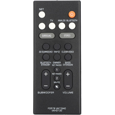 Télécommande de remplacement pour barre de son, pour Yamaha FSR78 VAF7640 VAH0130 (1/5)