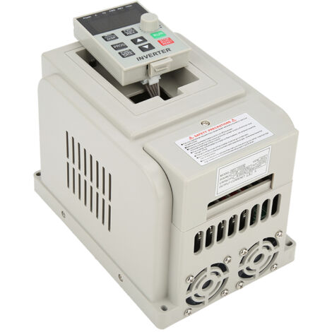 Variateur de fréquence, 220V 1.5KW VFD Variateur de fréquence variable pour le contrôle de vitesse du moteur Sortie triphasée, convertisseur de commande numérique par ordinateur de fréquence