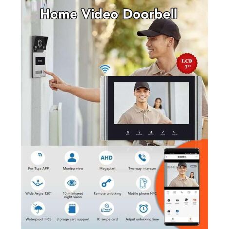 Kit de visiophone connecté WiFi Tuya Smart - - Vente