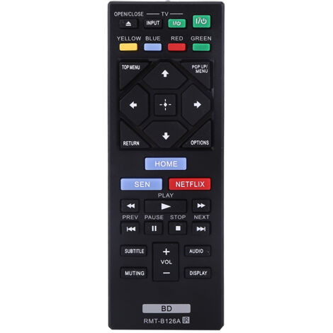 Télécommande de remplacement noire élégante RMT-B126A, 1 pièce, pour Sony Blu Ray (1/5)