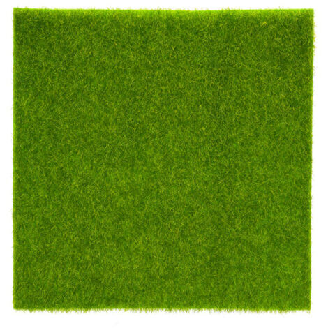 Ornement de jardin Miniature synthétique, Pot artisanal en plastique pour pelouse artificielle (15x15cm) (1/5)