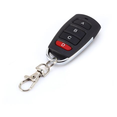Émetteur Portatif 433 MHz 100 M Émetteur de Télécommande de Porte de Garage Télécommande Universelle sans Fil Duplicateur de Clonage Ouvre-Porte de Garage à 4 Boutons (1/5)