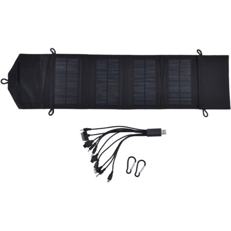 Panneau pliant solaire portable 15W 5V Power Station externe USB Panneau solaire pour le camping en voyage (1/5)