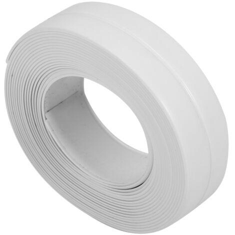 Bande d'étanchéité auto-adhésive pour baignoire et mur pour évier de cuisine (1 blanc 22 mm x 3,2 m) (1/5)
