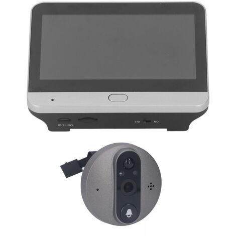 Sonnette Vido Intelligente WiFi avecNocturne, Camra Grand Angle 20, cran 4,3 Pouces, Surveillance Distance, Dtection de Mouvement, Contrle par Application pour Maison (1/5)