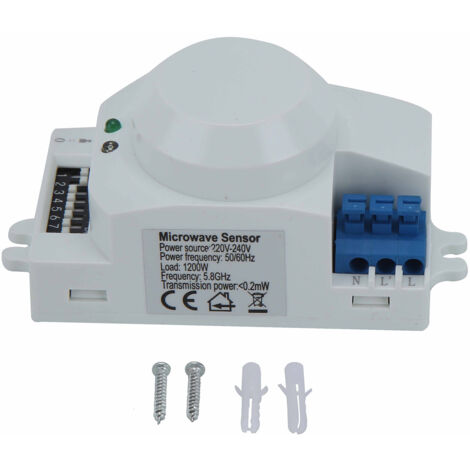 Capteur radar à micro-ondes à 360 degrés Détecteur de mouvement Interrupteur d'éclairage intelligent 220V240VAC SK600