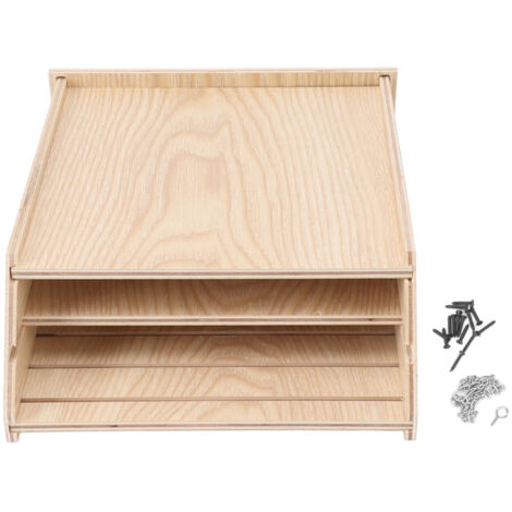 Bat House Handcrafted Weatherproof Corrosion Protection Bote à chauves-souris en bois pour jardin extérieur en bois (1/5)