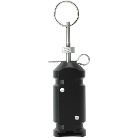Alarme de voyage 4.5V pour le périmètre de la tente de camping Fournitures de jardinage en alliage d'aluminium Noir