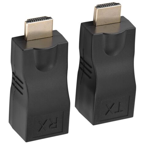 2x HDMI 30m vers RJ45 câble réseau Extender convertisseur répéteur sur CAT‑5e CAT6 (1/5)
