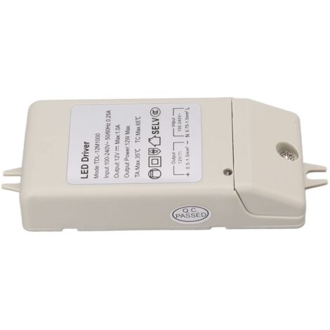 Pilote de LED 12W 12V, Alimentation de Pilote de LED Ignifuge pour les Entreprises (1/5)
