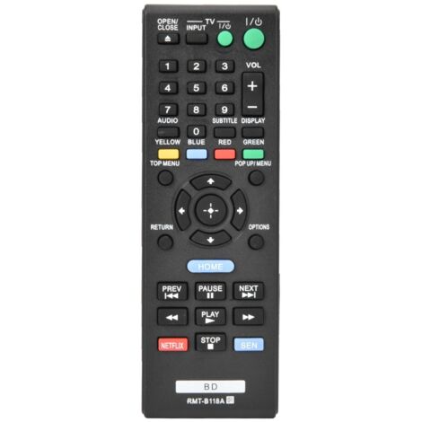 RMt B118A Télécommande pour lecteur Blu-ray Sony BDP185C BDPBX18 BDPBX3100 BDPS185 (1/5)