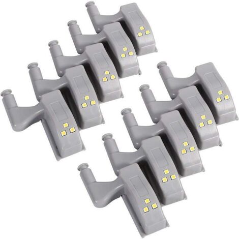 10PCS LED Lumières Charnière Ampoule Universal Cabinet Armoire pour Cuisine Moderne Décoration Lampe (Couleur : Blanc chaud) (1/5)