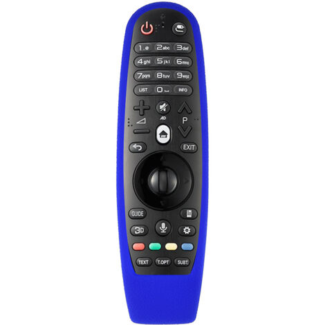 Housse de protection anti-poussière en caoutchouc de silicone souple pour télécommande TV LG AN MR600 bleu (1/5)