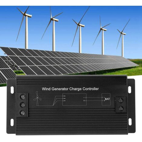 BuyWeek Contrôleur Charge Éolienne MPPT 1000W 48V – IP67 Étanché – Régulateur Générateur Éolien Alu