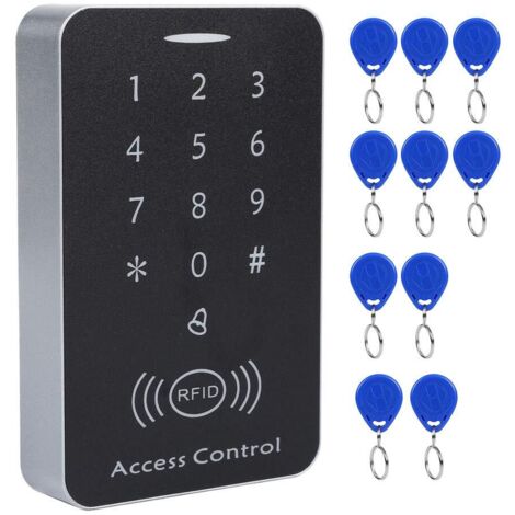 Serrure de Porte, RFID Autonome de Lecteur de Cartes de contrle d'accs avec Clavier numrique et avec 0 Cartes pour Maison/Appartement/Bureau etc