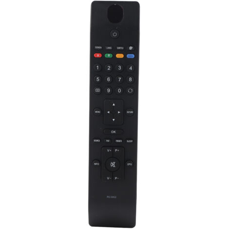 Télécommande TV universelle à gros bouton RC3902, remplacement ABS noir, contrleur Durable (1/5)