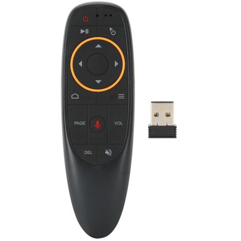 G10 Télécommande vocale noire 2,4 G Air Mouse Mini clavier sans fil avec gyroscope (voix de gyroscope 2,4 g) (1/5)