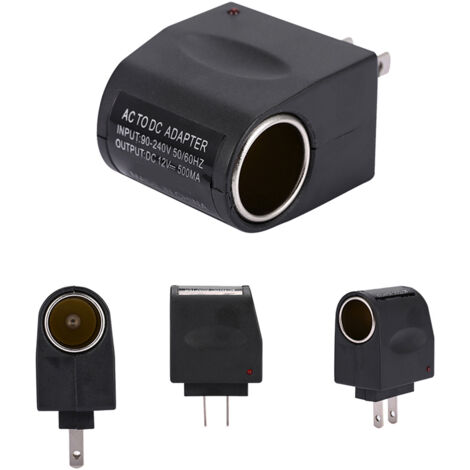 Alimentation murale AC à 12V DC chargeur de voiture allume-cigare convertisseur adaptateur prise américaine (1/5)
