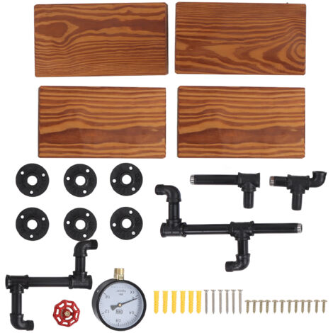 tagère de Style rétro, tuyau industriel, décoration de la maison pour chambre à coucher et salon (1/5)