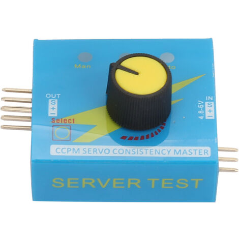 Testeur ESC de moteur RC multi-servo testeur à 3 canaux avec indicateur à trois étages DC 4.2-6.0V (1/5)