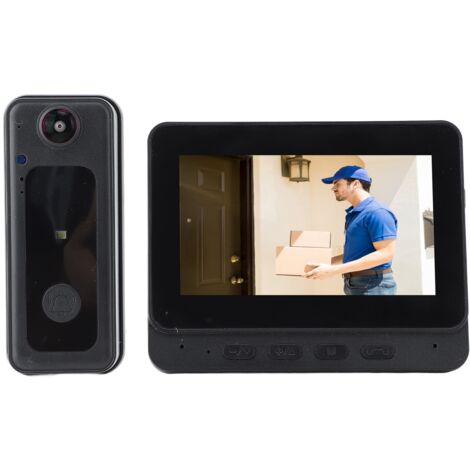 Sonnette Vidéo sans Fil, Sonnette Connectée Compatible Alexa