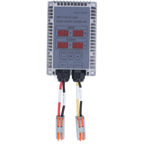 Contrôleur de Charge de Batterie Solaire Boost MPPT Tension Ajustable Étanche avec Affichage 24‑85V 200W (1/5)