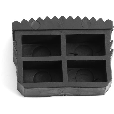 2 pièces/paire caoutchouc antidérapant remplacement escabeau pieds pied tapis coussin semelle noir (1/5)