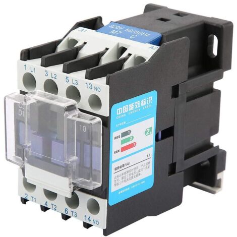 Contacteur AC Disjoncteur Montage sur Rail DIN Commutateur d'air Protecteur de fuite électrique 220V 18A (1/5)
