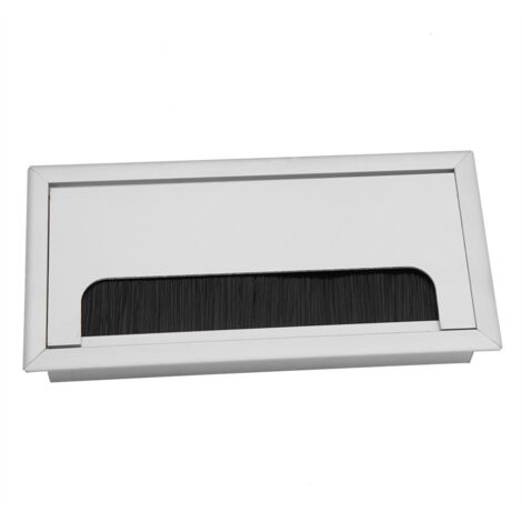 Carré en aluminium bureau ordinateur fil cble rangé sortie Insert trou couvercle supérieur (moyen) (1/5)