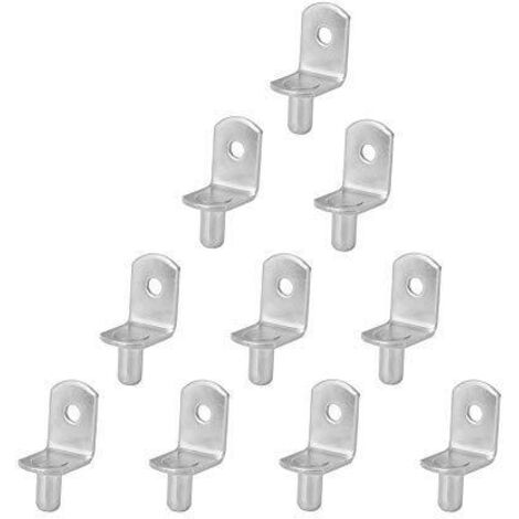 10 pcs support de tablette meuble armoire broches de tablette prend en charge le montage mural, 66g (1/5)