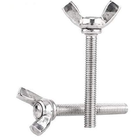 5 pièces M6 304 argent acier inoxydable DIN316 boulons à vis de fixation d'aile (M6  40) (1/5)
