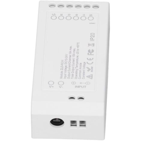 Pour Zigbee LED Driver Smart Pour Zigbee LED Strip Controller Pour Zigbee LED Driver Home LED Strip Controller RGB + CW Light Strip Controller avec App DC1224V (1/5)