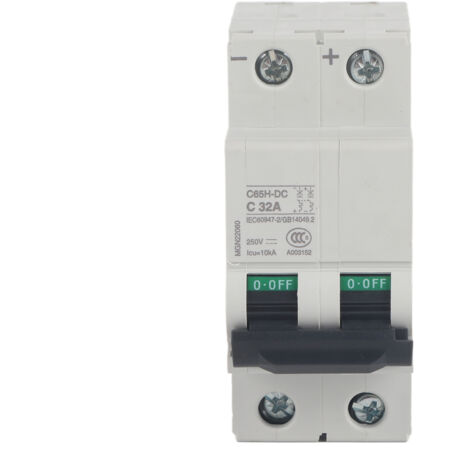 lectrique Miniature C65H-DC Disjoncteur 2P 250V Air Commutateur (32A) (1/4)