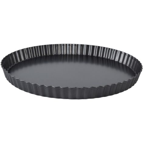 Moule à tarte, Quiche, épais, antiadhésif, plat de cuisson profond, assiette à tarte, moule avec fond amovible, 10 pouces